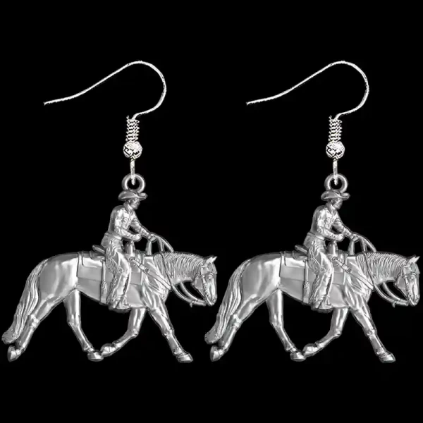 Our Ranch Rider Man Earrings crafted in Solid Sterling Silver are the perfect luxurious gift and a bold eye-catching addition to any wardrobe.